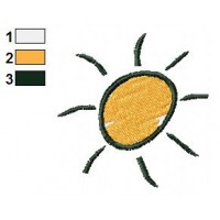 Simply Sun Embroidery Design